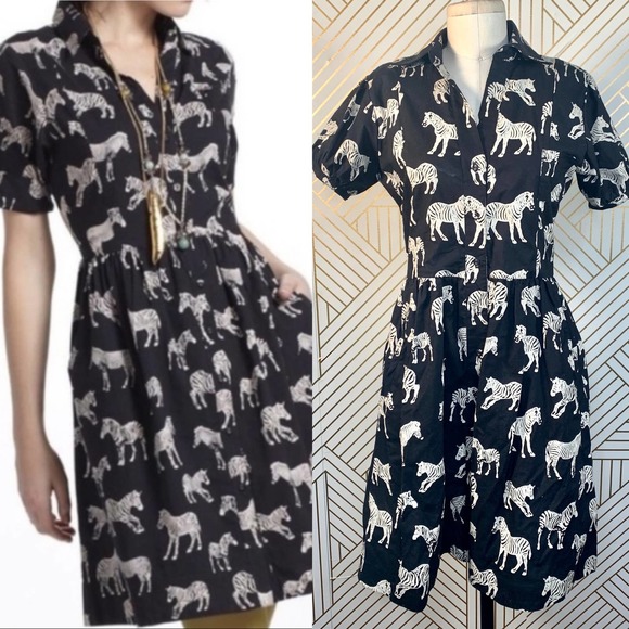 Anthropologie Dresses & Skirts - Anthropologie Porridge Zebra Hilda Shirtdress